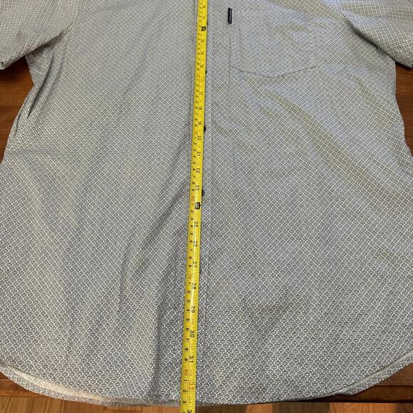 Armani Exchange, Mens Slim Short Sleeve Button Up, Black and White, XL - Picture 6 of 6